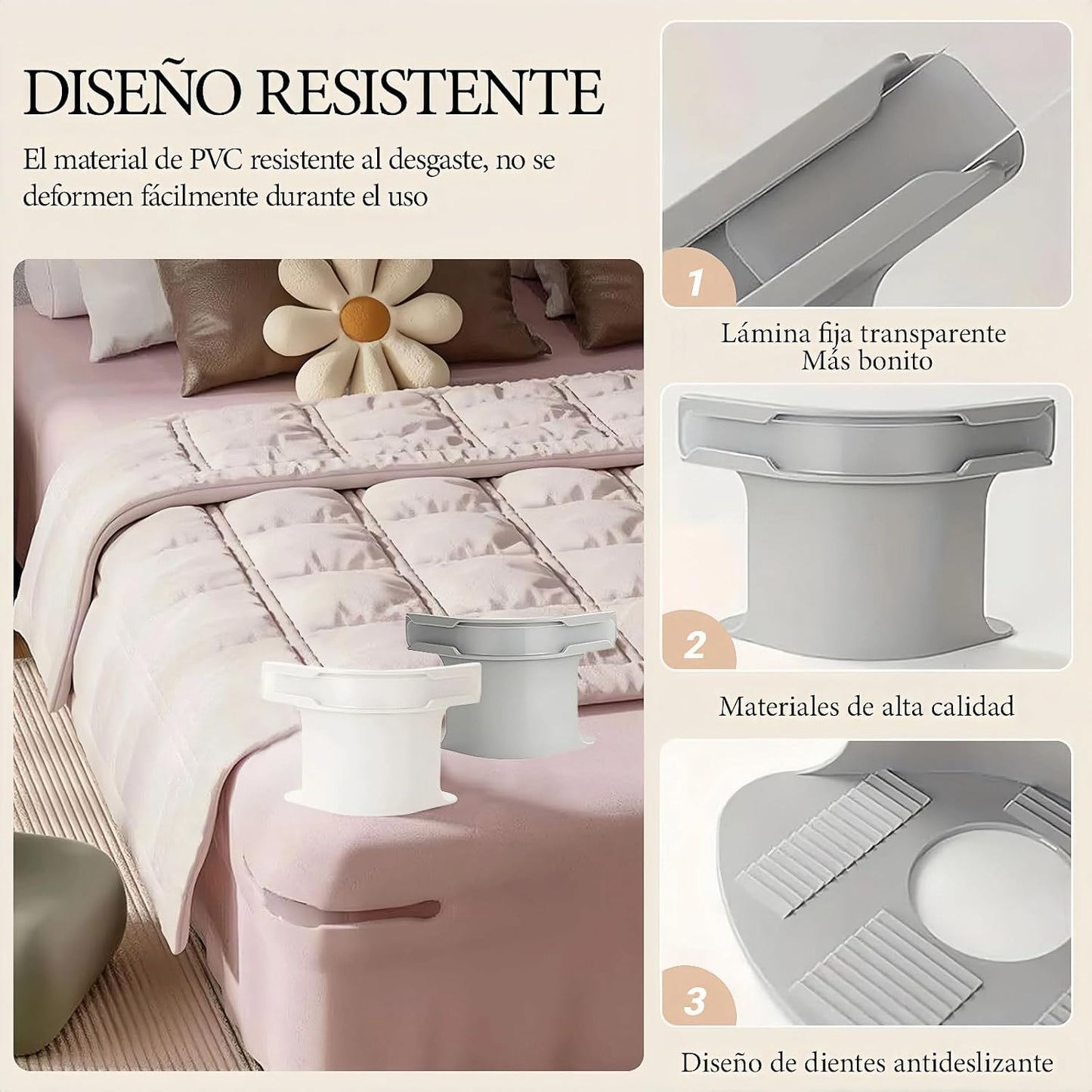 BedLock | Fijador de Sábanas | PACK 4 unds | para cualquier tamaño de cama