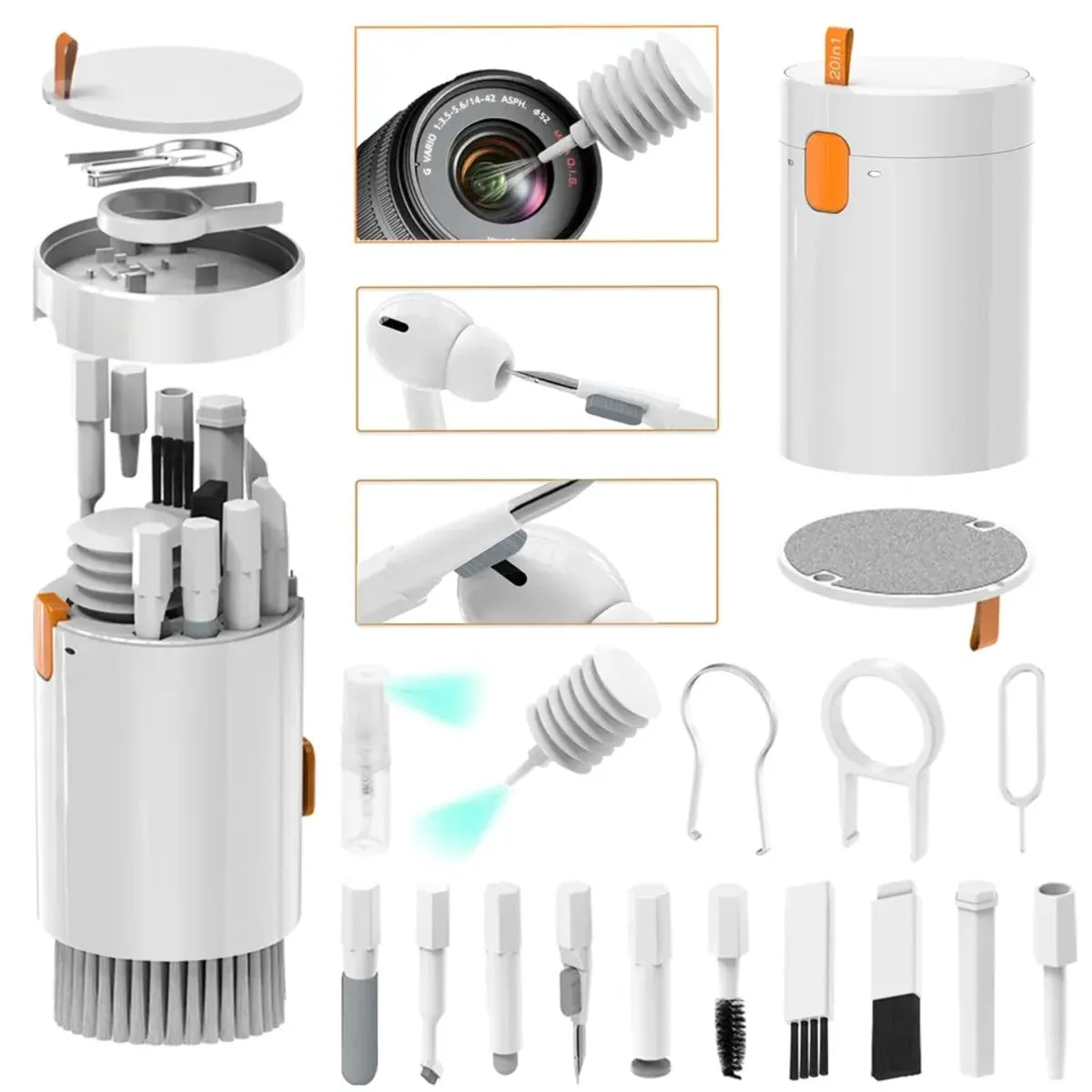 Kit De Limpieza Portátil 20 En 1 Para Celular Laptop Tablet