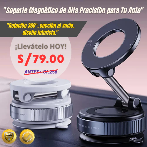 SOPORTE MAGNÉTICO UNIVERSAL | ANDROID Y IPHONE