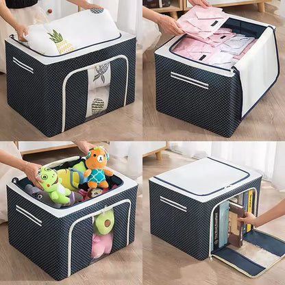 Caja Organizadora Multifuncional con Varillas Metal| PACK 2 UNDS