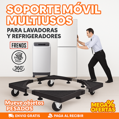 BASE DE METAL CON RUEDAS Y FRENO HASTA 150 KG PARA TODO USO