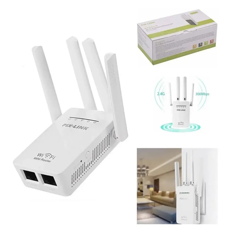 Repetidor ENCHUFE WIFI 4 ANTENAS - FÁCIL DE INSTALAR