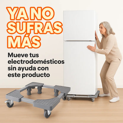 BASE DE METAL CON RUEDAS Y FRENO HASTA 150 KG PARA TODO USO