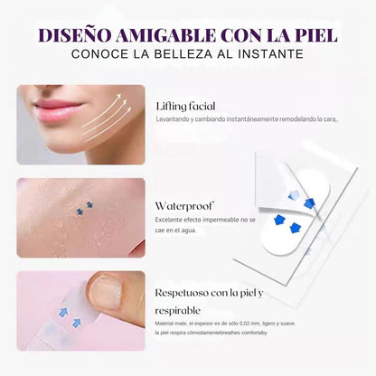 PACK 80 PARCHES LIFTING FACIAL PARA ARRUGAS, PAPADA